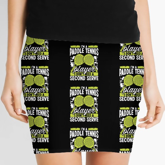 Paddle Tennis Player Match Second Serve Team Women's Mini Skirts