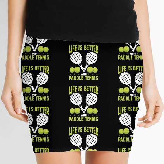 Paddle Tennis Player Match Life is better with Women's Mini Skirts