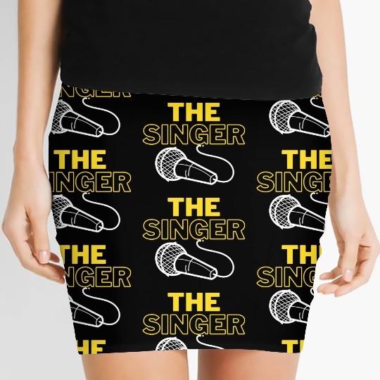 The Singer Simple Band Microphone Women's Mini Skirts