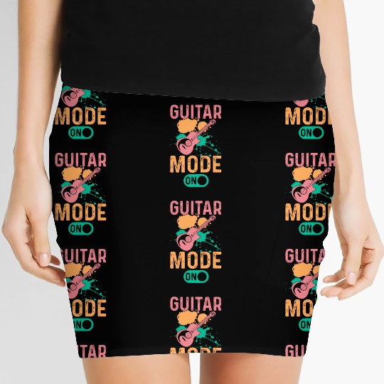 Guitarist - Guitar Mode On - Funny Guitar Player Women's Mini Skirts