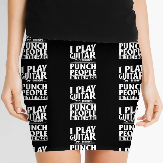 Bass Guitarist Bass Guitar Player - Funny Guitar P Women's Mini Skirts