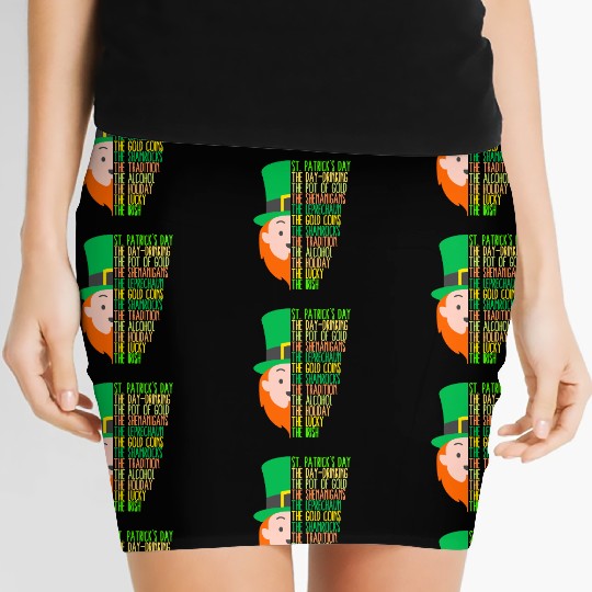 St Patrick's Day Drinking Shenanigans Irish Women's Mini Skirts