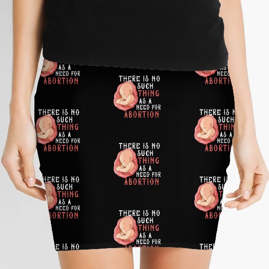 Anti Abortion Pro Life Conservative Gift Idea Women's Mini Skirts