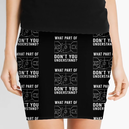 Funny Basketball Coach For Men Women Tactic Diagra Women's Mini Skirts