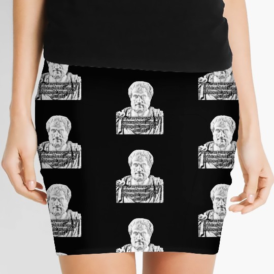 Greek Aristotle's philosophic criticism quote Women's Mini Skirts