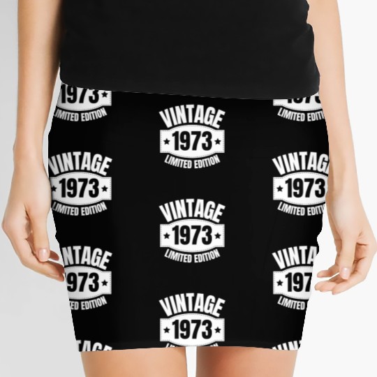 50 Years Vintage 1973 Retro 50th Birthday Women's Mini Skirts
