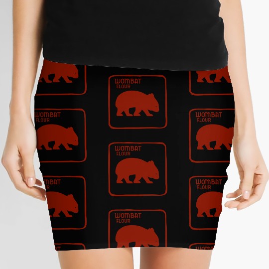 Wombat Dingo Flour Australia Australian Souvenir Women's Mini Skirts