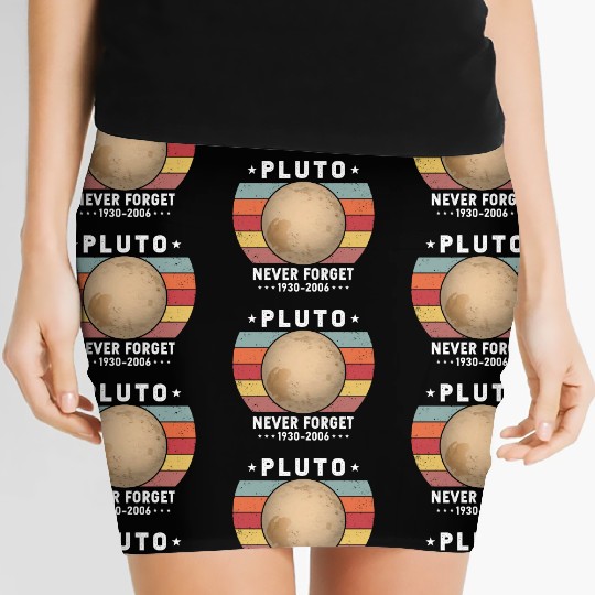 Pluto Never Forget 1930-2006 Women's Mini Skirts