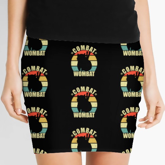 Combat Wombat For A Wombats Lover Women's Mini Skirts