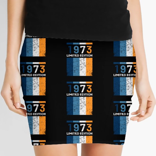 50 Years Vintage 1973 Retro 50th Birthday Women's Mini Skirts
