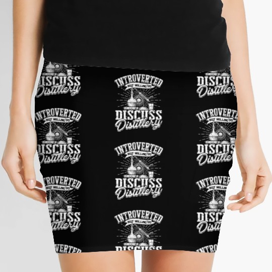 Distilling Whiskey Water Alcohol Distiller Brewery Women's Mini Skirts