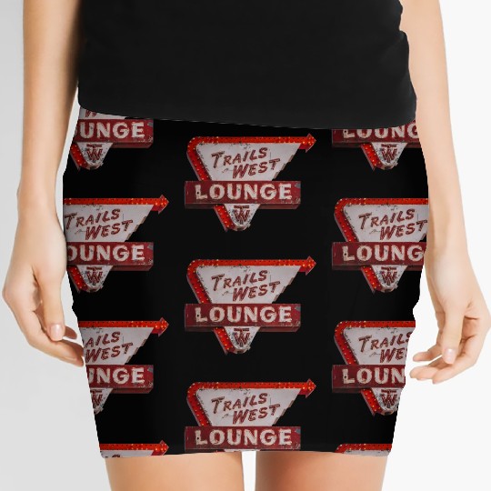 Trails West Lounge Route 66 Tucumcari New Mexico Women's Mini Skirts