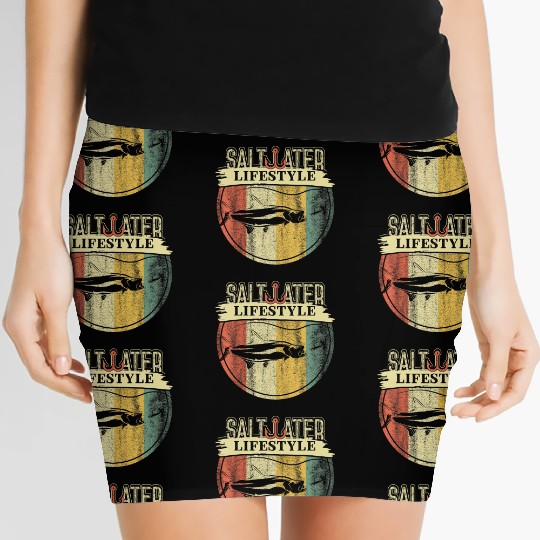 Fishing - Saltwater Lifestyle Women's Mini Skirts