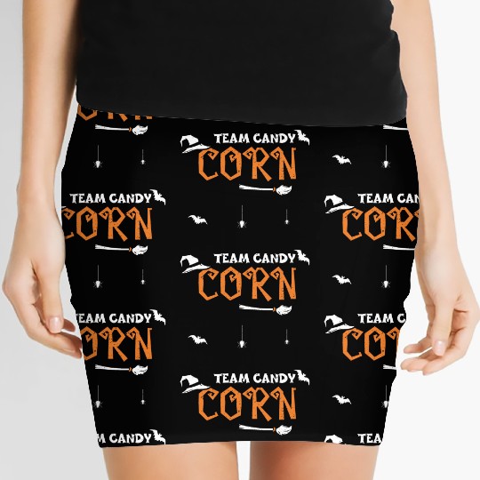 Team Candy Corn - Halloween Women's Mini Skirts