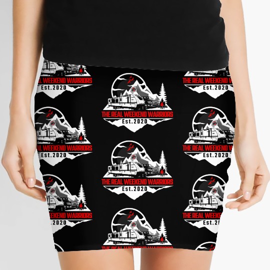 The Real Weekend Warriors Latest Logo in Red Women's Mini Skirts