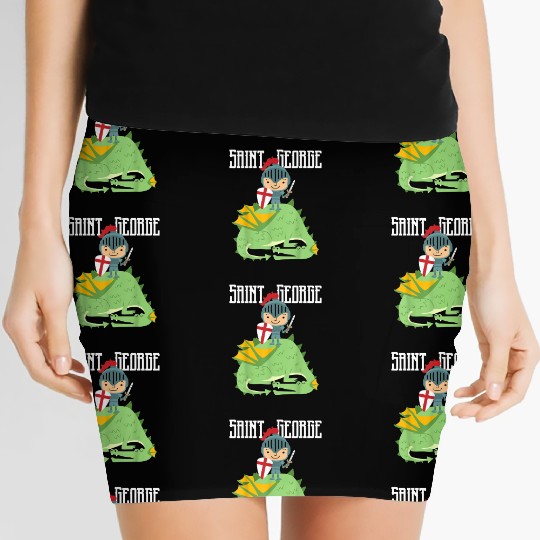 St. George and the Dragon Catholic Saint Kids Boys Women's Mini Skirts