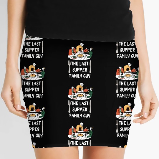 the last supper family guy Women's Mini Skirts