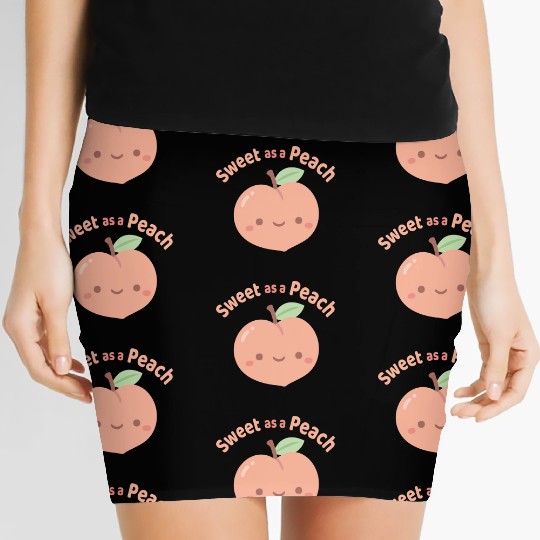 Cute Sweet As A Peach Compliment Women's Mini Skirts