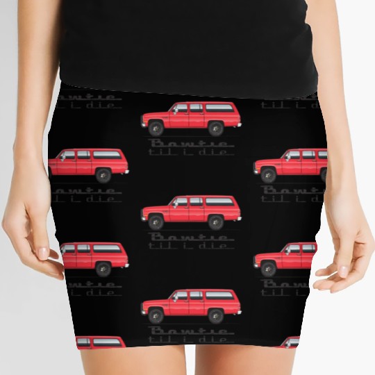 bowtie Cardinal Red Women's Mini Skirts