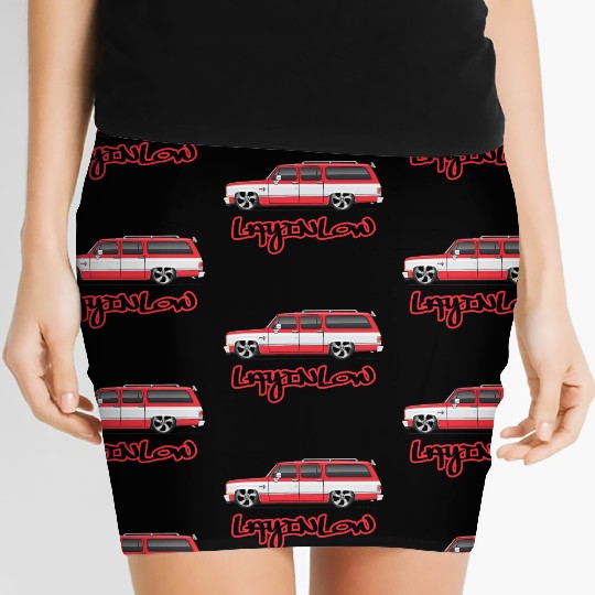 layinlow Cardinal Red Women's Mini Skirts