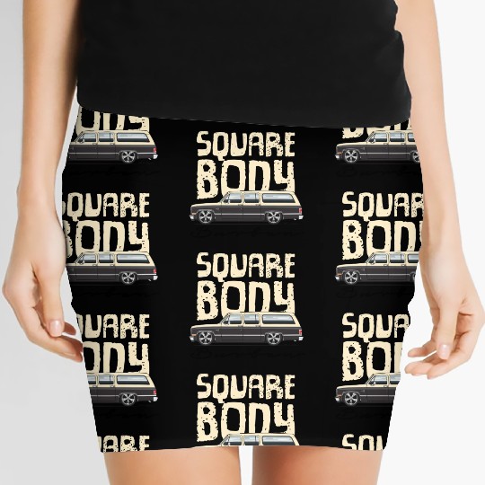 square body Santa Fe Tan Women's Mini Skirts