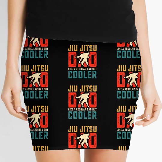 jiu jitsu dad like a regular dad but cooler Women's Mini Skirts