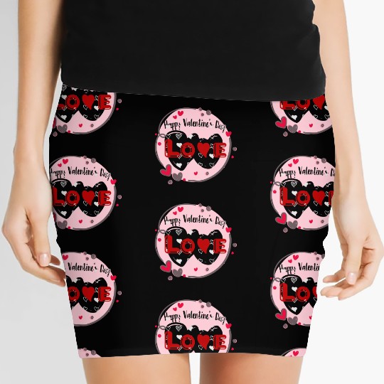 Wearing my heart on my sleeve for Valentine's Day Women's Mini Skirts