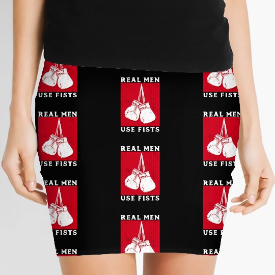 Real Men Use Fists Women's Mini Skirts