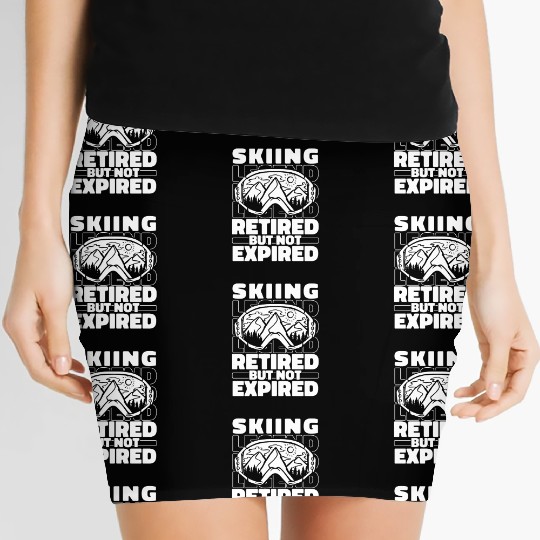 Skiing Skier Retired Women's Mini Skirts