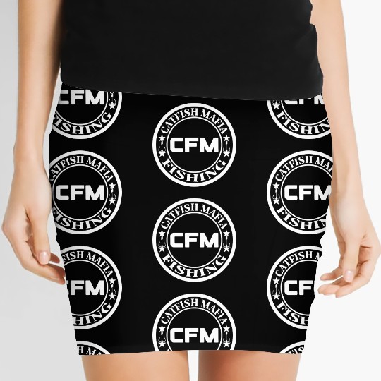 Catfish fishing Women's Mini Skirts design