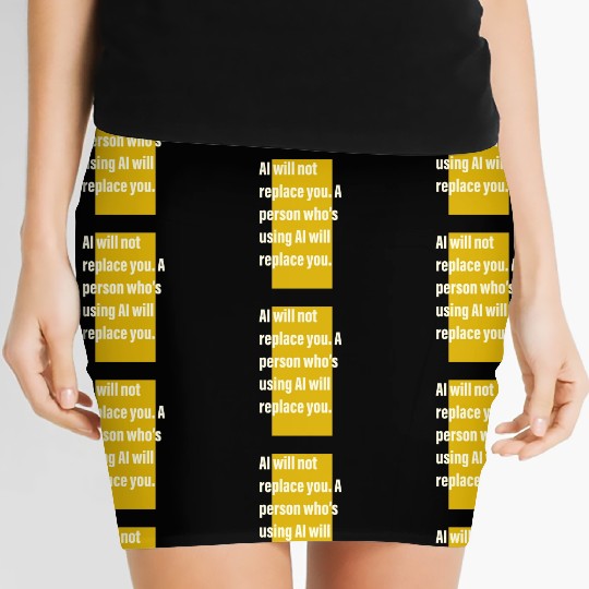 AI ARTIFICIAL INSTELLIGENCE GRAPHIC DESIGNER Women's Mini Skirts