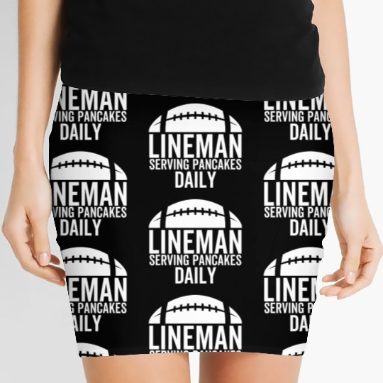 Lineman Serving Pancakes Daily Women's Mini Skirts
