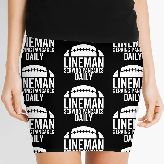 Lineman Serving Pancakes Daily Women's Mini Skirts