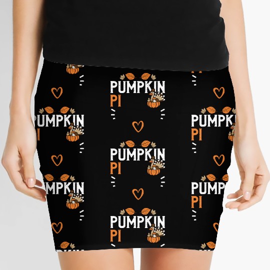 Pumpkin Pi - Thanksgiving Women's Mini Skirts