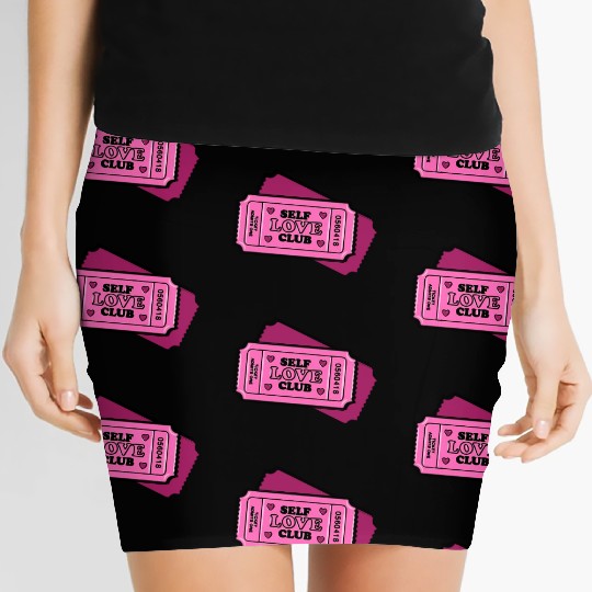 Self-Love Empowerment Ticket Women's Mini Skirts