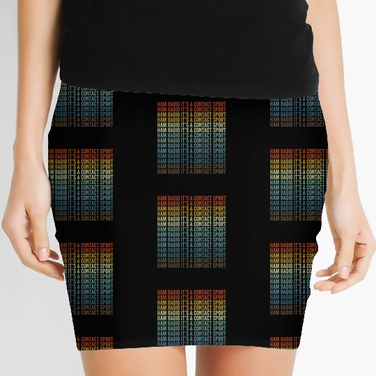 Ham Radio It's A Contact Sport Ham Radio Women's Mini Skirts
