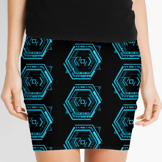 Cyberpunk teleporter 15. Women's Mini Skirts