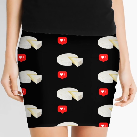 Brie Cheese Lover Women's Mini Skirts