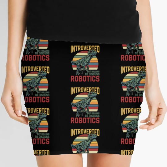 Robot Robotics Engineer Retro Women's Mini Skirts
