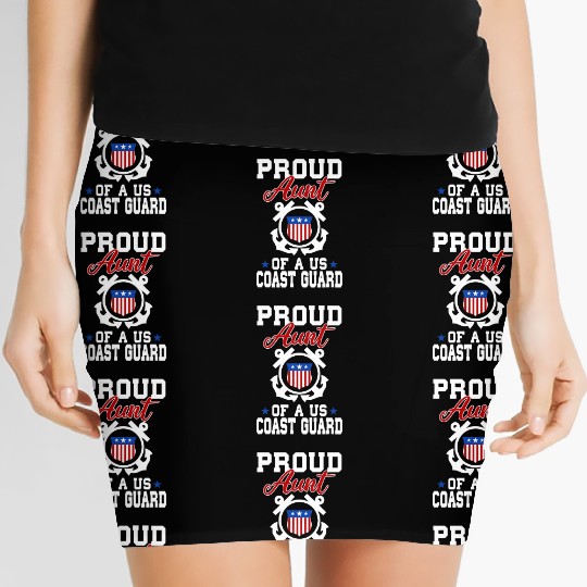 Proud US Coast Guard Aunt Women's Mini Skirts