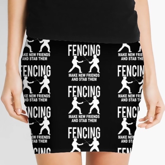 Fencing Make New Friends And Stab Them Women's Mini Skirts