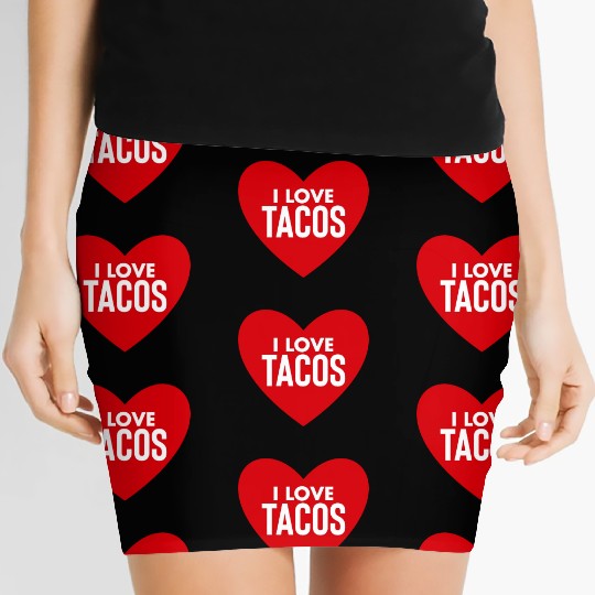 I Love Tacos Women's Mini Skirts