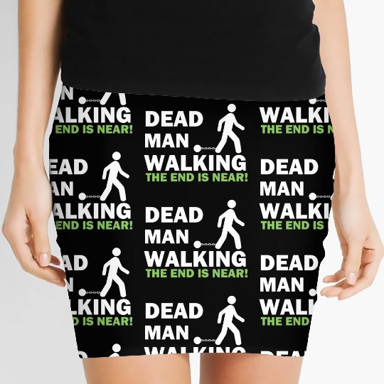 Dead Man Walking Bachelor Party Wedding Groom Women's Mini Skirts