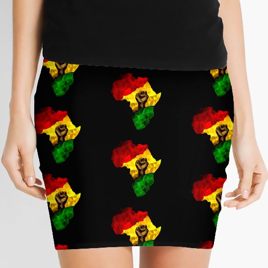 Black Unity in History Women's Mini Skirts