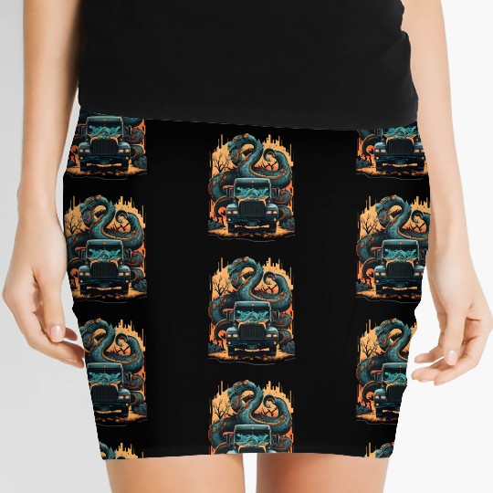 Husband Dad Trucker Legend Women's Mini Skirts