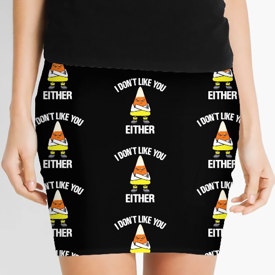 candy corn Funny Women's Mini Skirts
