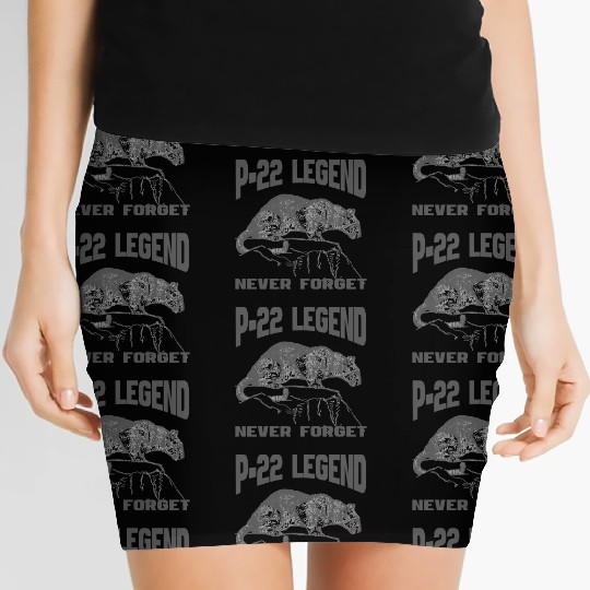P22 MOUNTAIN LION SILVER LAKE NEVER FORGET Women's Mini Skirts