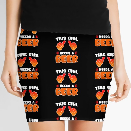 This girl needs a beer vacation Spring Break Women's Mini Skirts