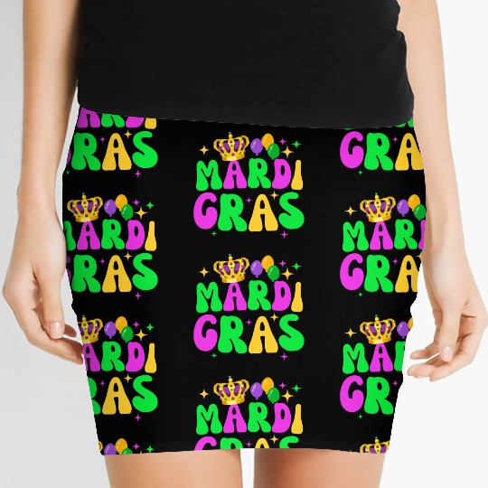 Happy Mardi Gras 2023 Funny Mardi Gras Women's Mini Skirts
