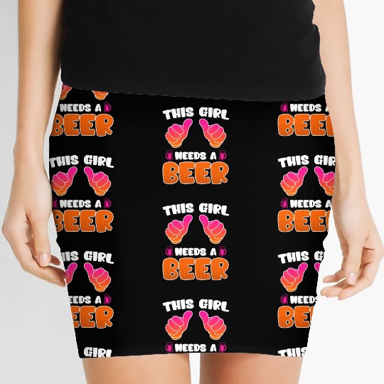 This girl needs a beer vacation Spring Break Women's Mini Skirts
